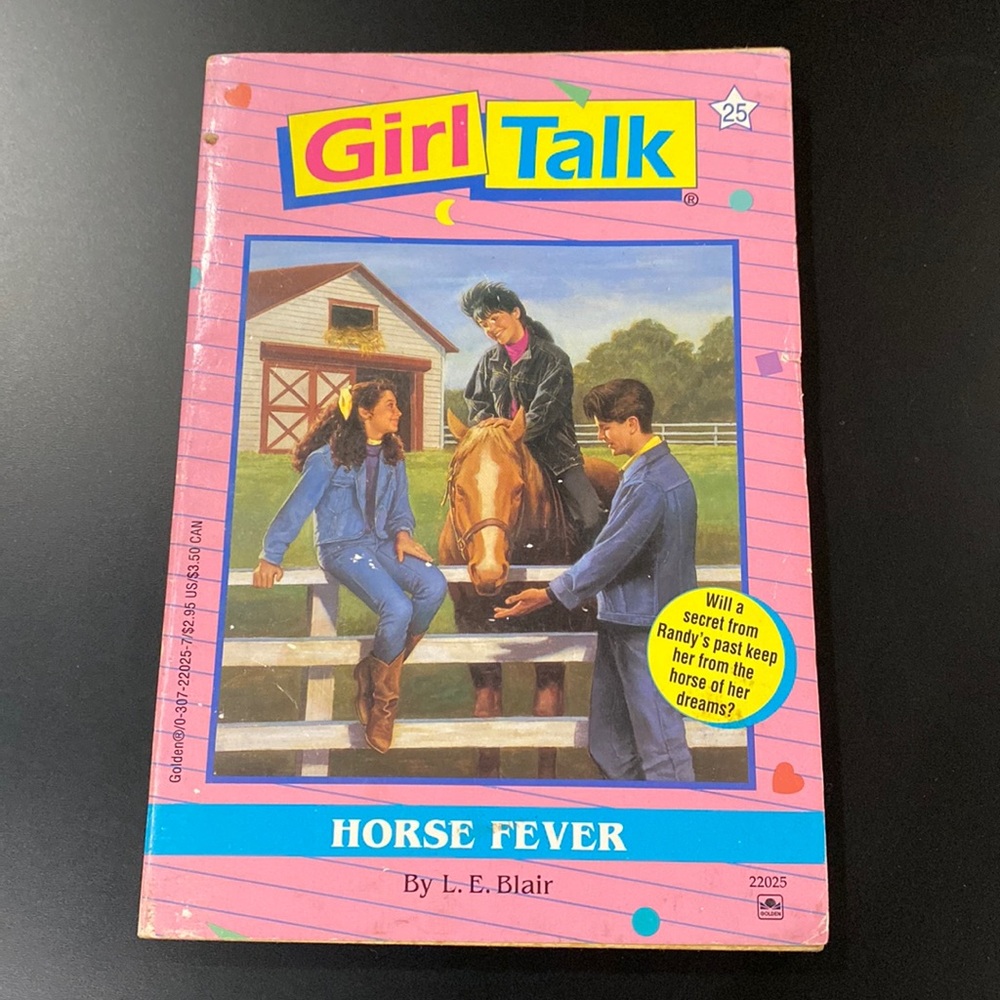 Girl Talk #25: Horse Fever by L.E. Blair - Vintage Paperback Novel